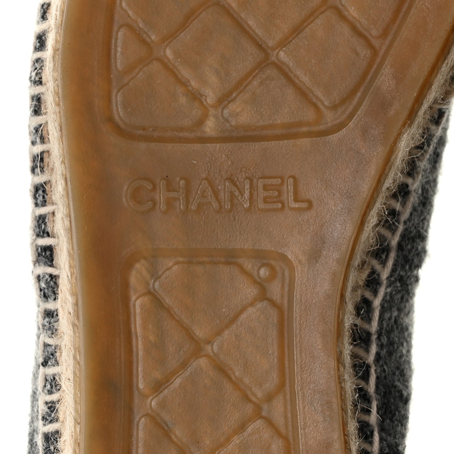 Wool Velvet CC Espadrilles 36 Black