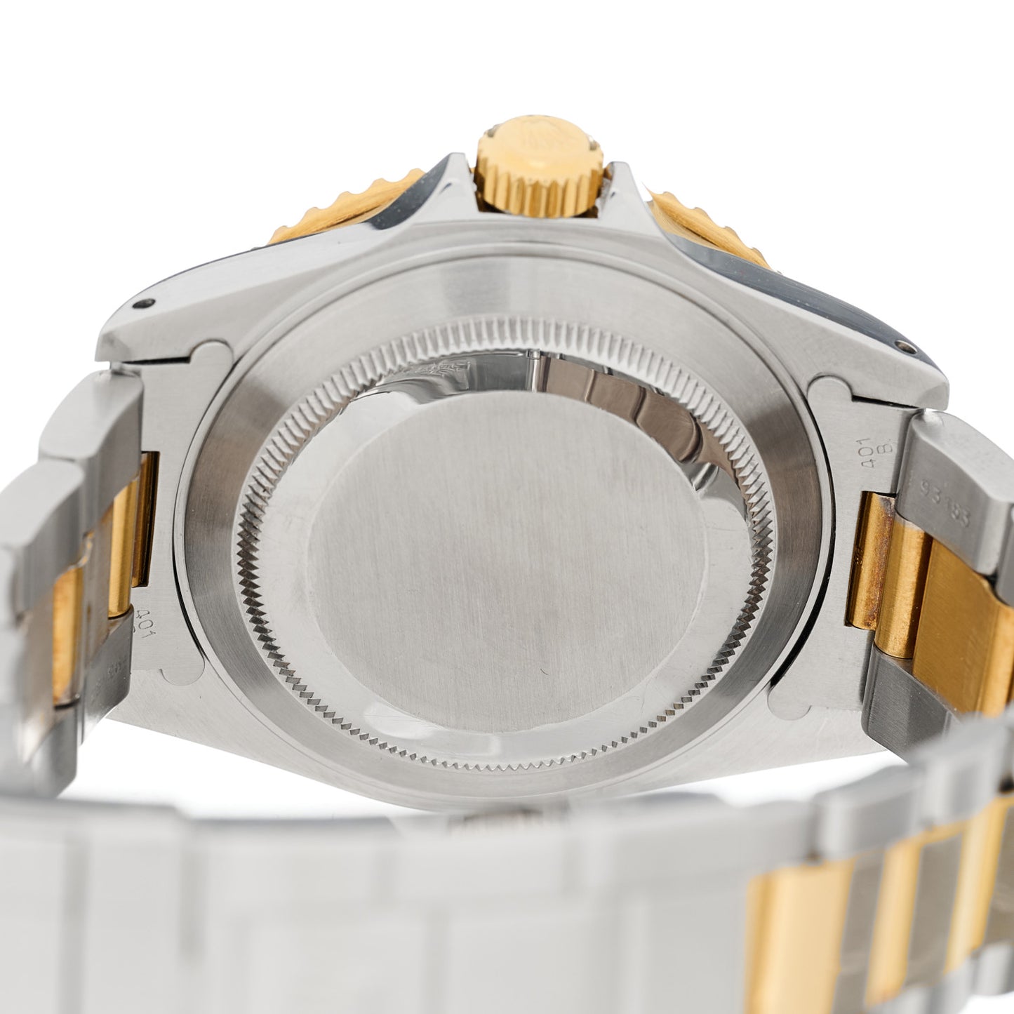 Stainless Steel 18K Yellow Gold 40mm Submariner Oyster Perpetual Date Watch Black 16613LN