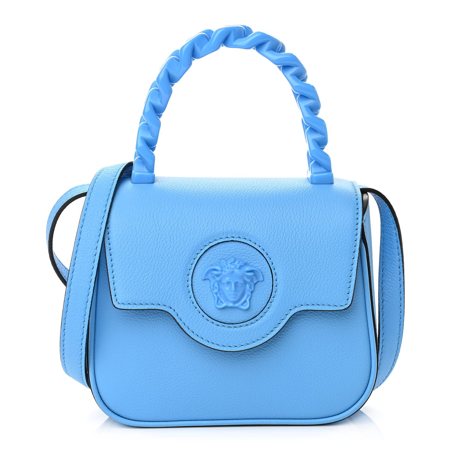 Versace Calfskin Mini La Medusa Bag DV Blue 1 of 9