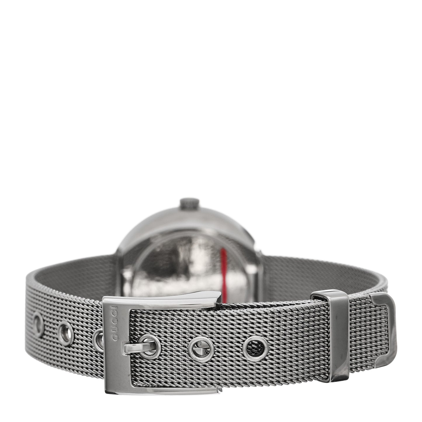 Stainless Steel Diamond Mother of Pearl 27mm U-Play Mesh Quartz Watch