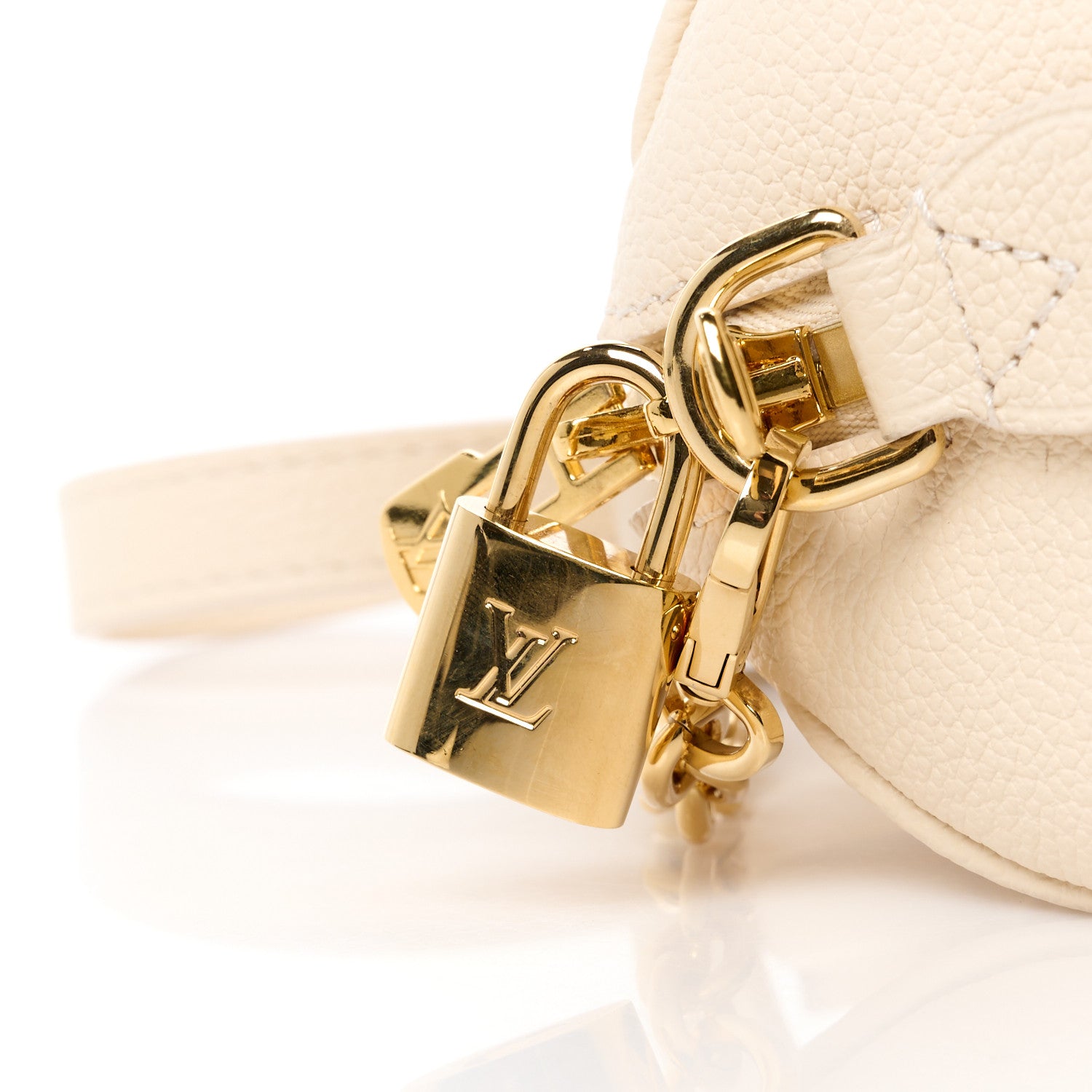 Louis Vuitton Empreinte Monogram Giant Speedy Bandouliere 20 Creme Rose Trianon 8 of 11