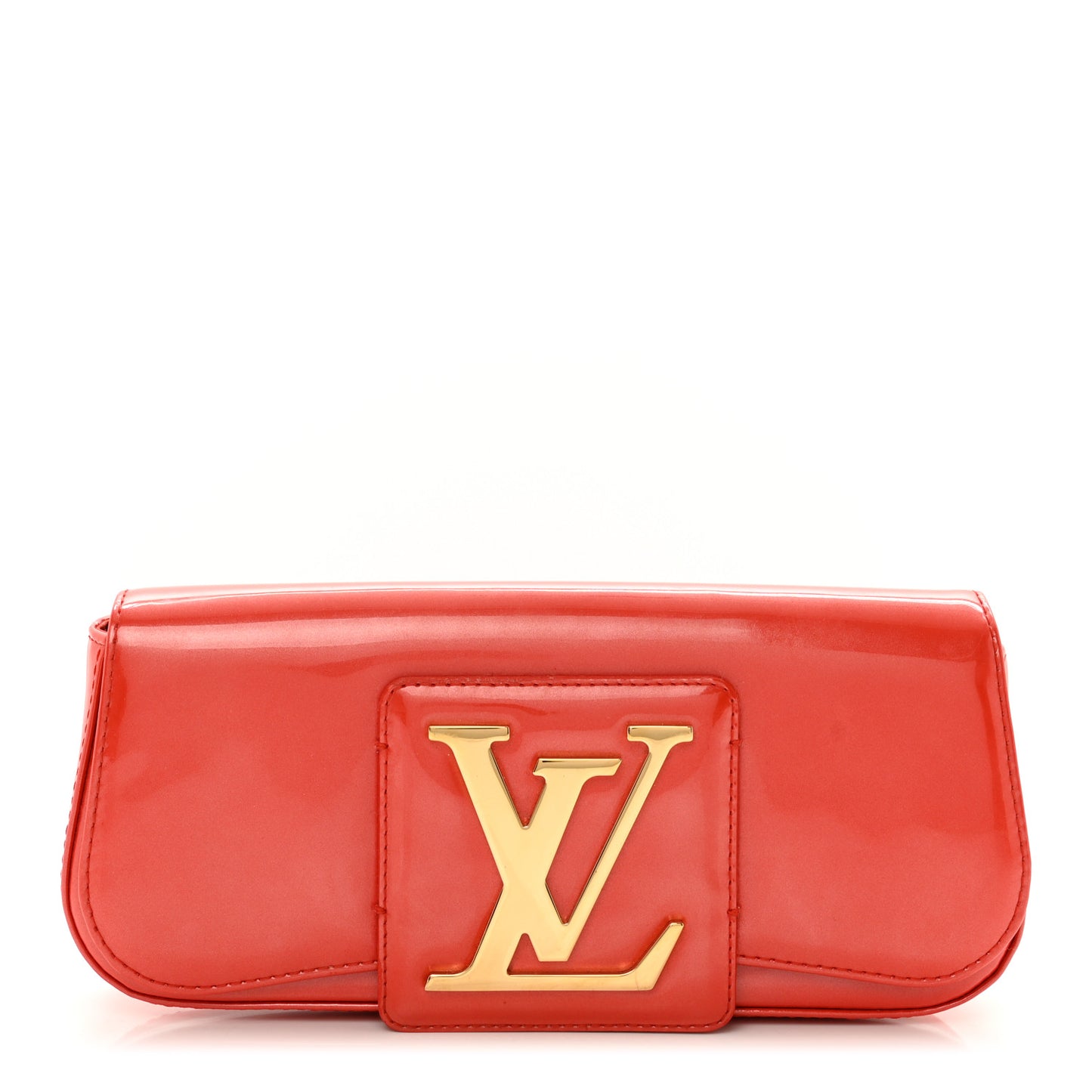 Patent Sobe Clutch Orange Sunset