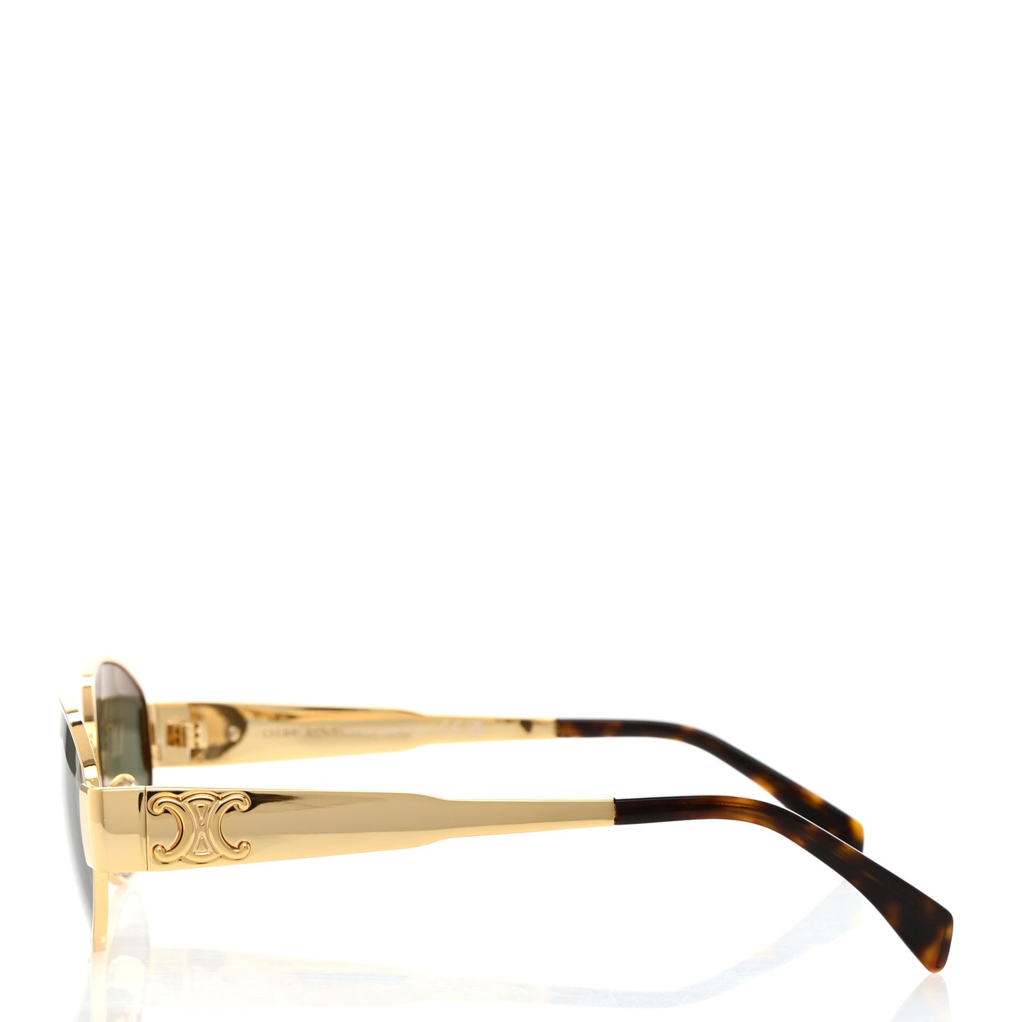 Metal Triomphe 01 Sunglasses CL40235U Gold Green