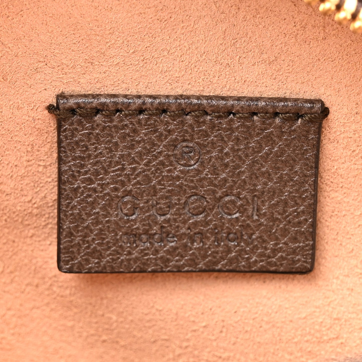 GG Supreme Monogram Web Mini Ophidia Round Shoulder Bag Brown