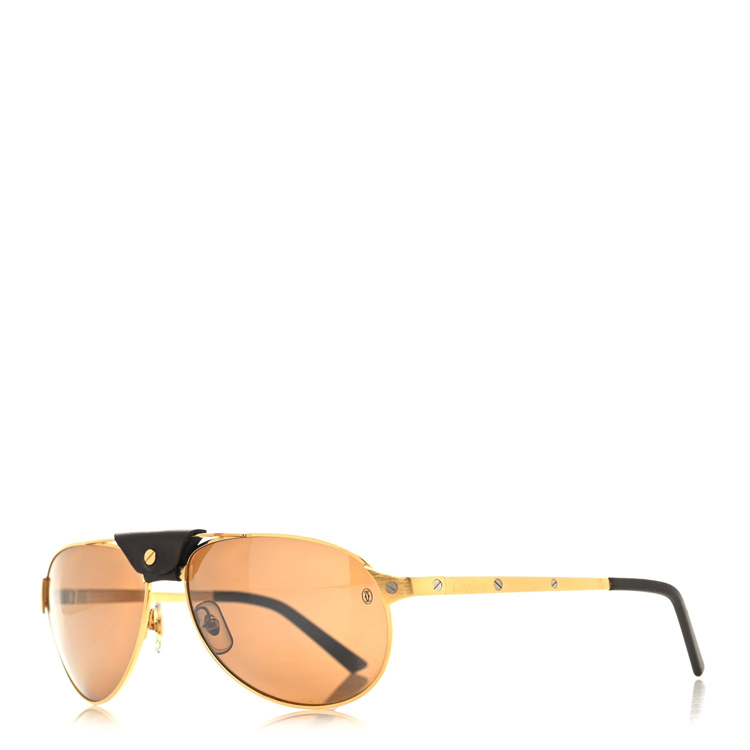 Cartier Santos Dumont Aviator Sunglasses 130 Gold 1 of 6