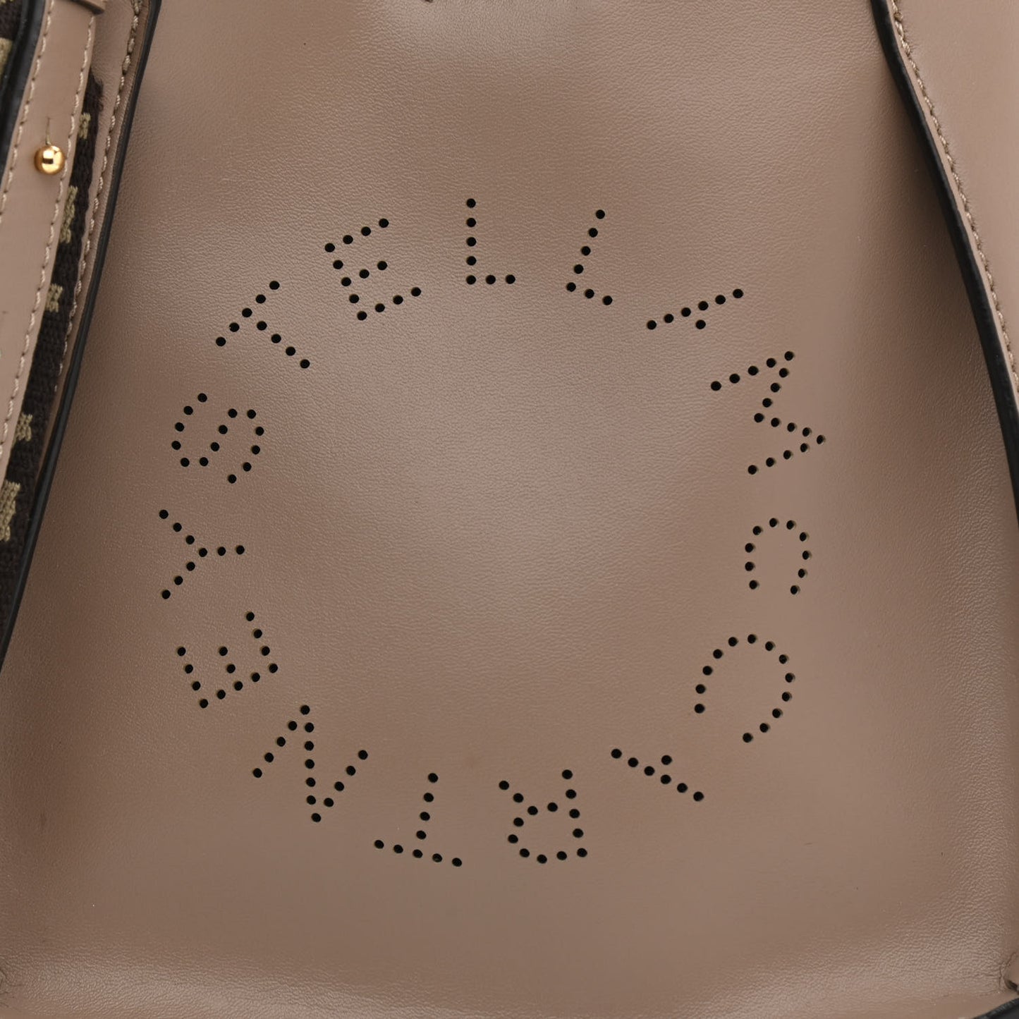 Eco Alter Nappa Perforated Logo Tiny Crossbody Dark Taupe