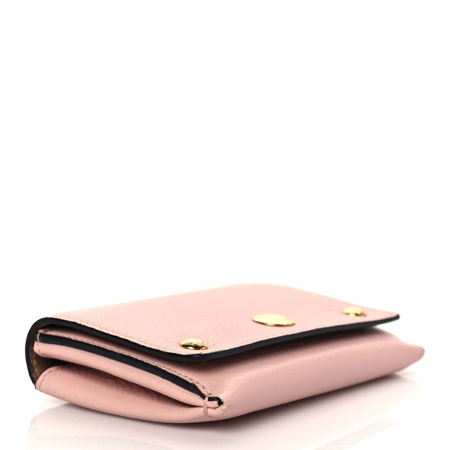 Calfskin Compact Wallet Pink