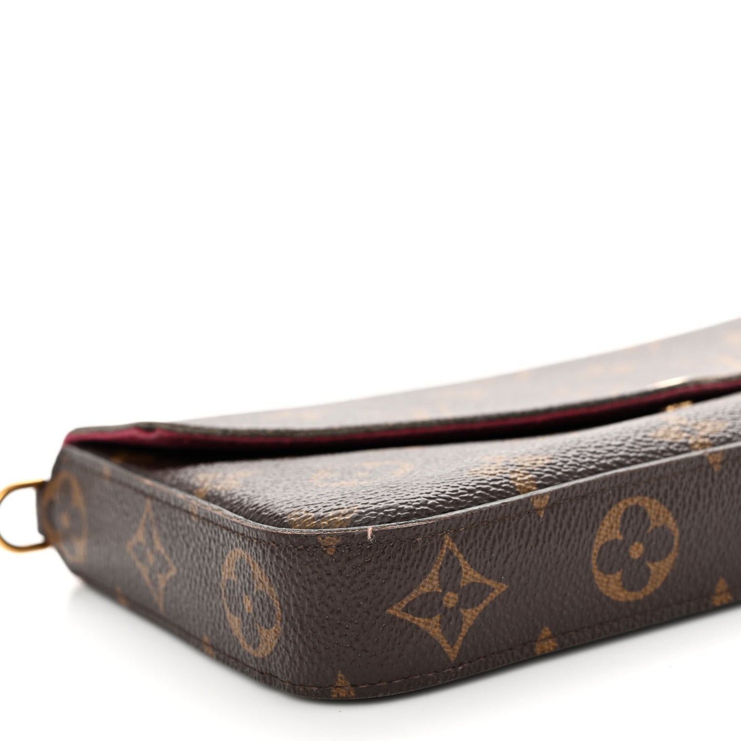 Monogram Pochette Felicie Chain Wallet Fuchsia