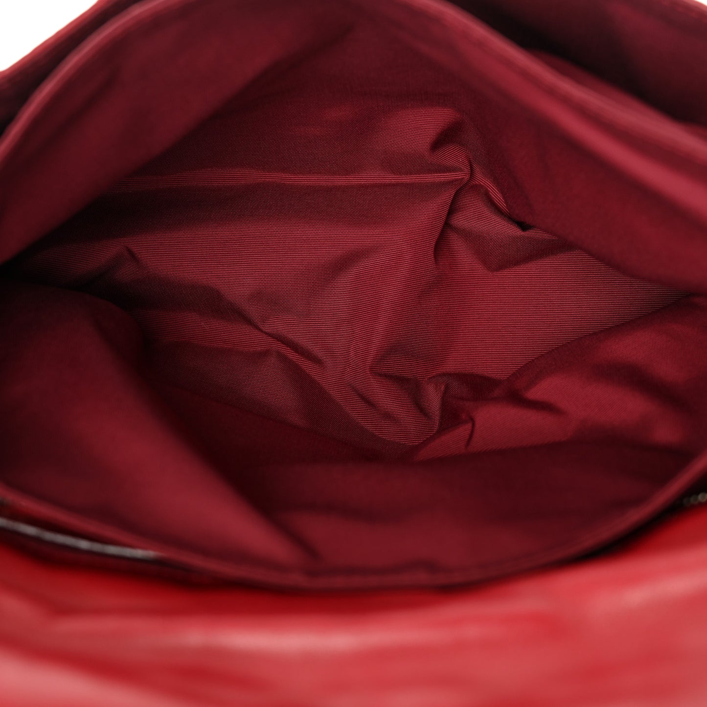 Lambskin Cannage Medium New Lock Flap Red