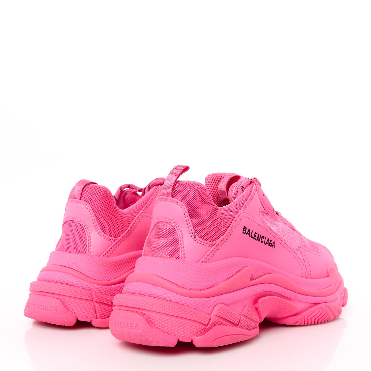 Fabric Mesh Womens Triple S Sneakers 41 Pink
