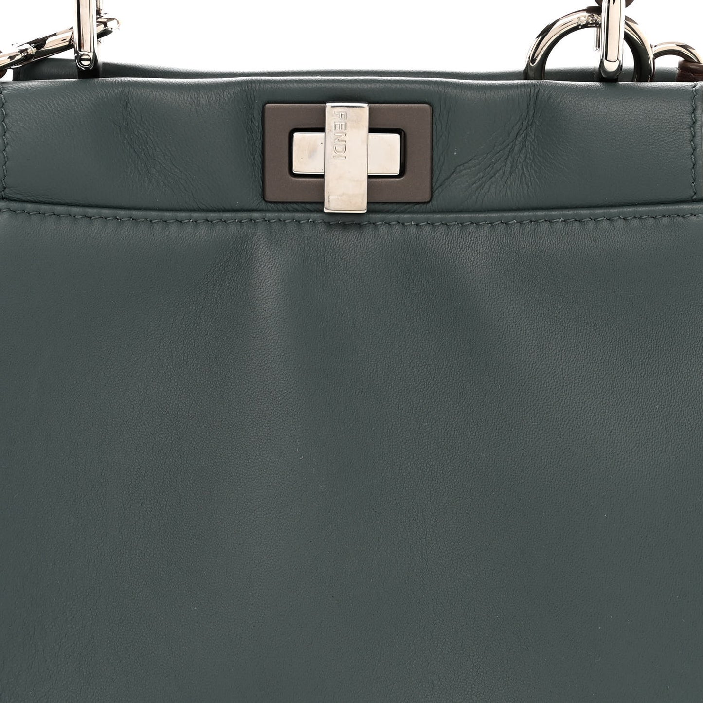 Nappa Colorblock Mini Peekaboo Iconic Satchel Malachite Moresco Rosa Doll