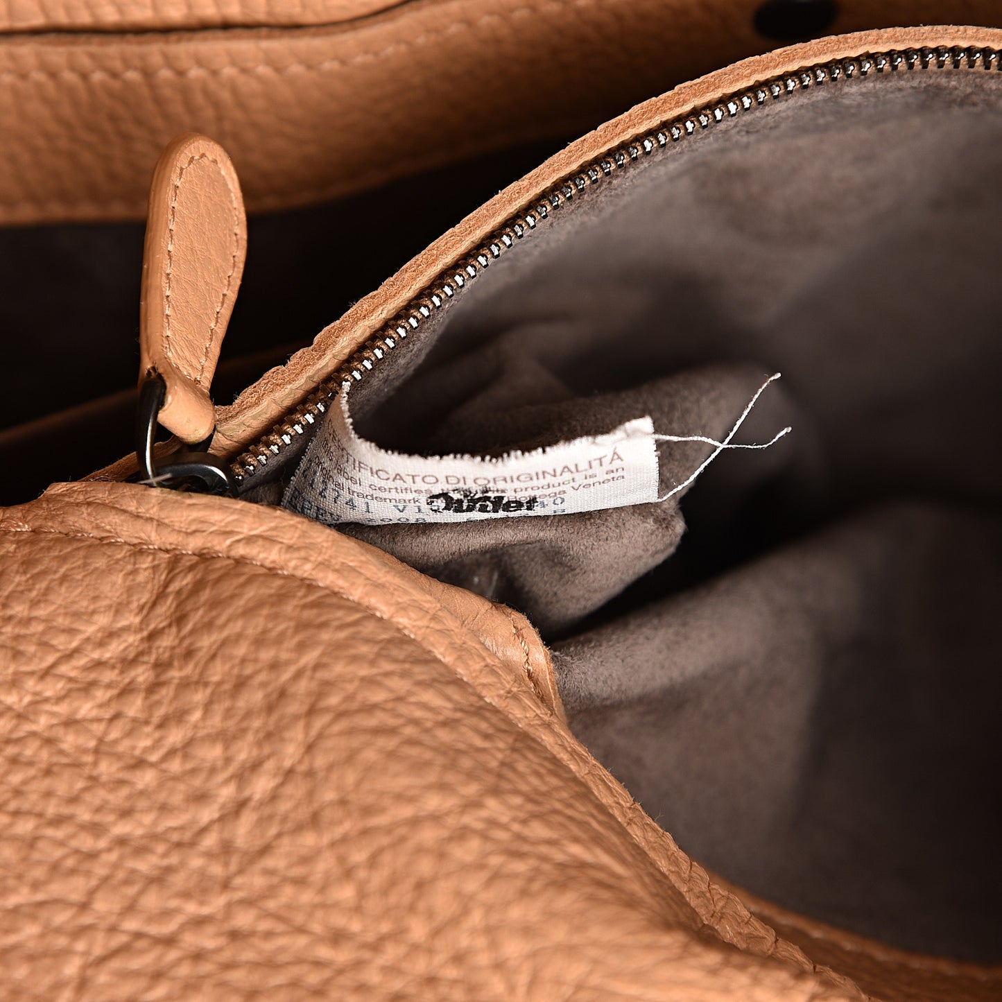 Cervo Deerskin Large Hobo Carmel