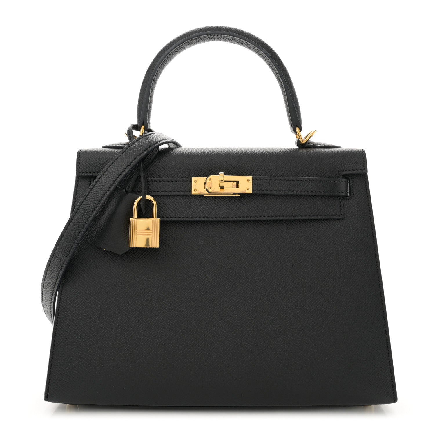Hermes Epsom Kelly Sellier 25 Black 1 of 10