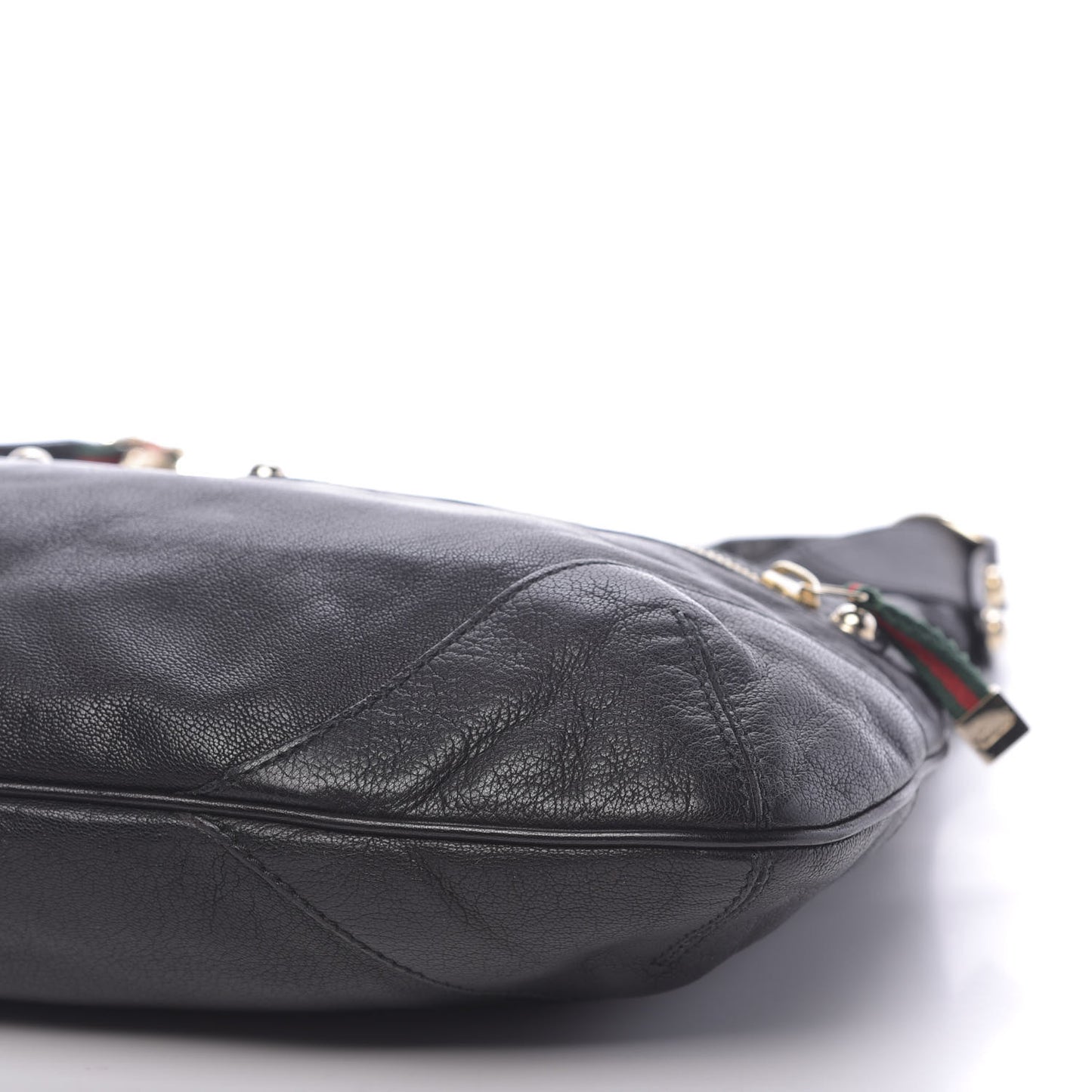 Calfskin Medium Capri Shoulder Bag Black
