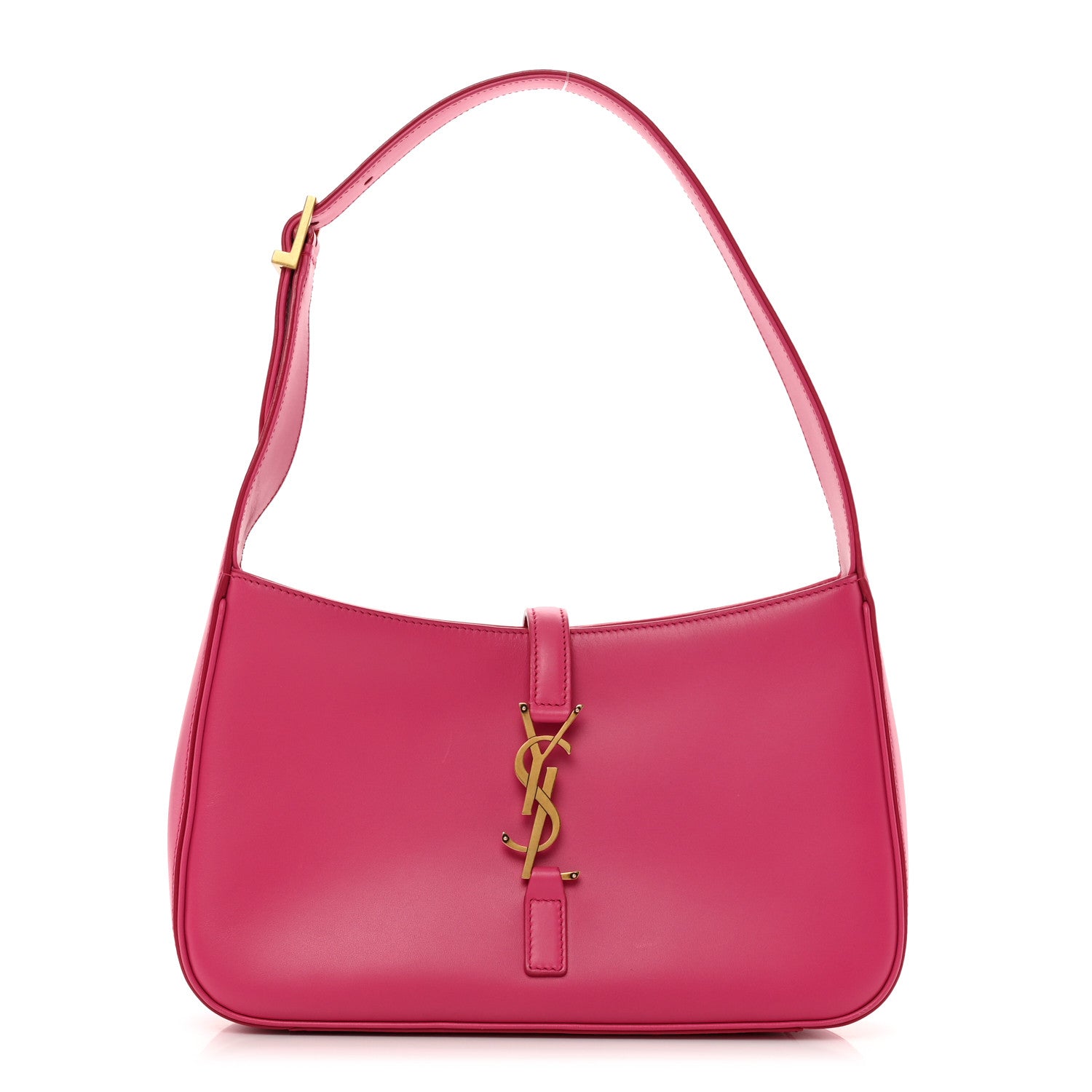 Saint Laurent Smooth Calfskin Le 5 A 7 Hobo Bubblegum 1 of 9