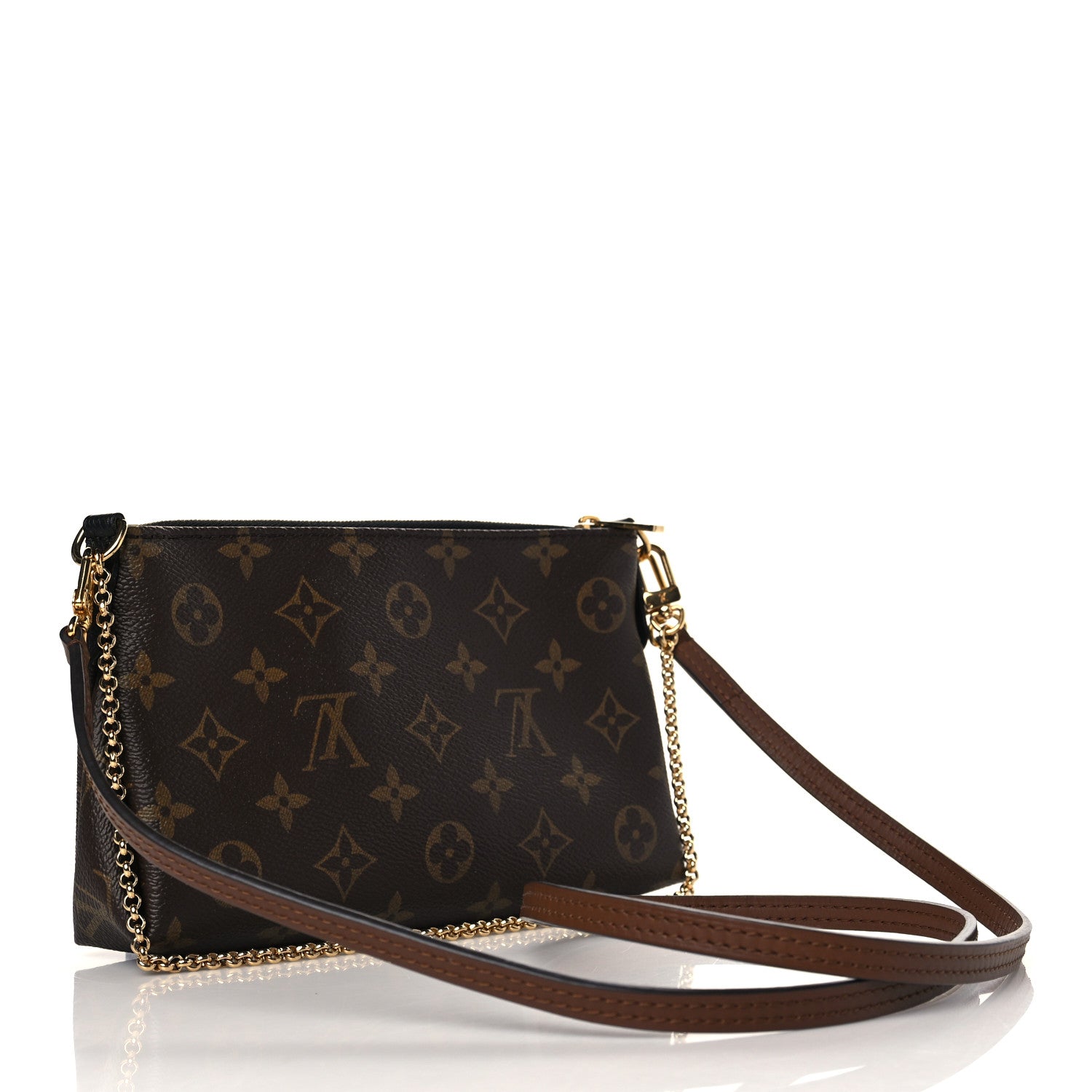Louis Vuitton Monogram Pallas Clutch Black 3 of 10