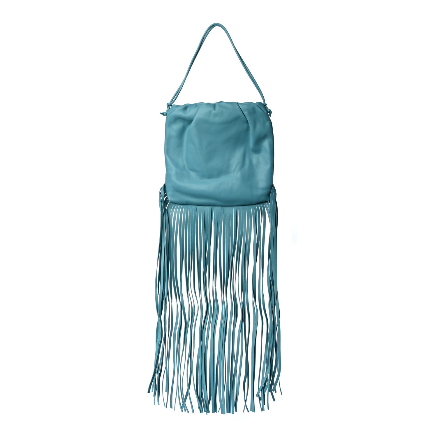 Bottega Veneta Nappa The Fringe Pouch Shoulder Bag Linoleum 1 of 8