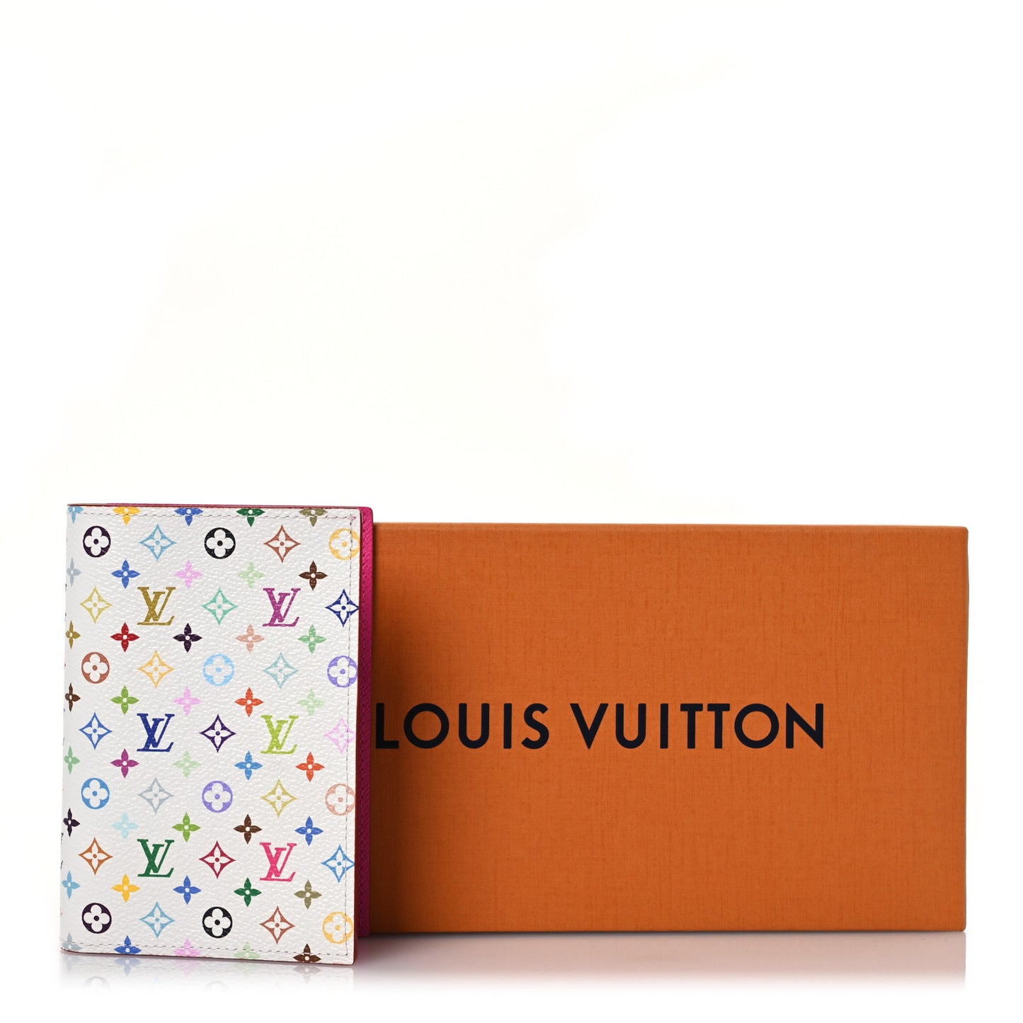 LV X TM Monogram Multicolor Passport Cover White