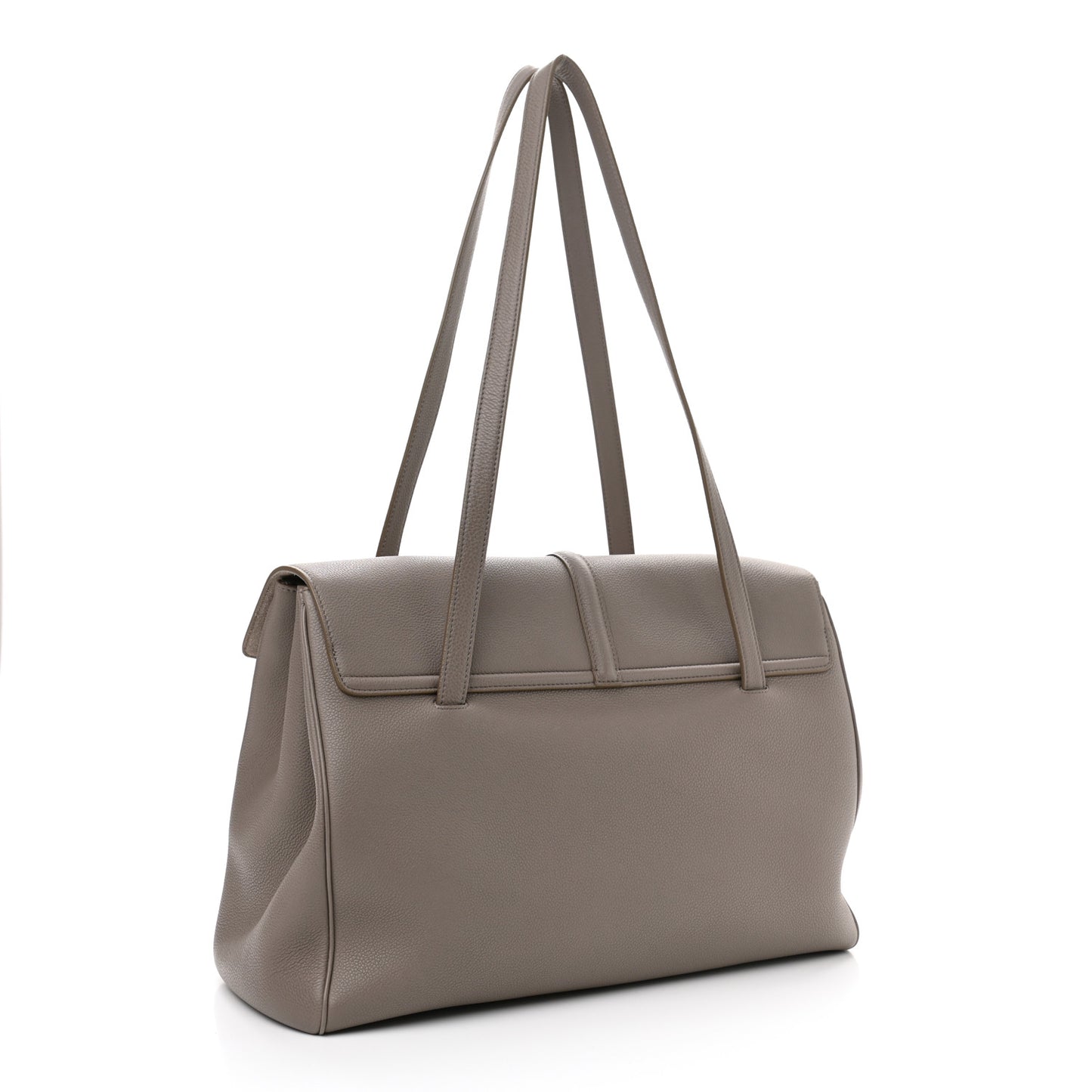 Supple Grained Calfskin Large Soft 16 Bag Pebble