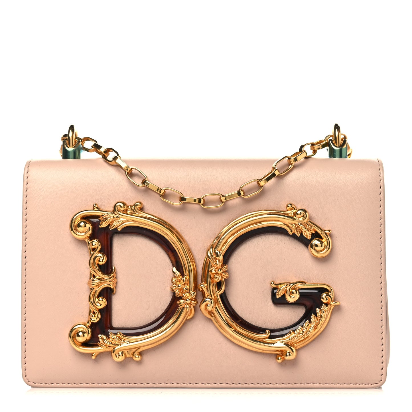 Nappa DG Girls Phone Shoulder Bag Cipria