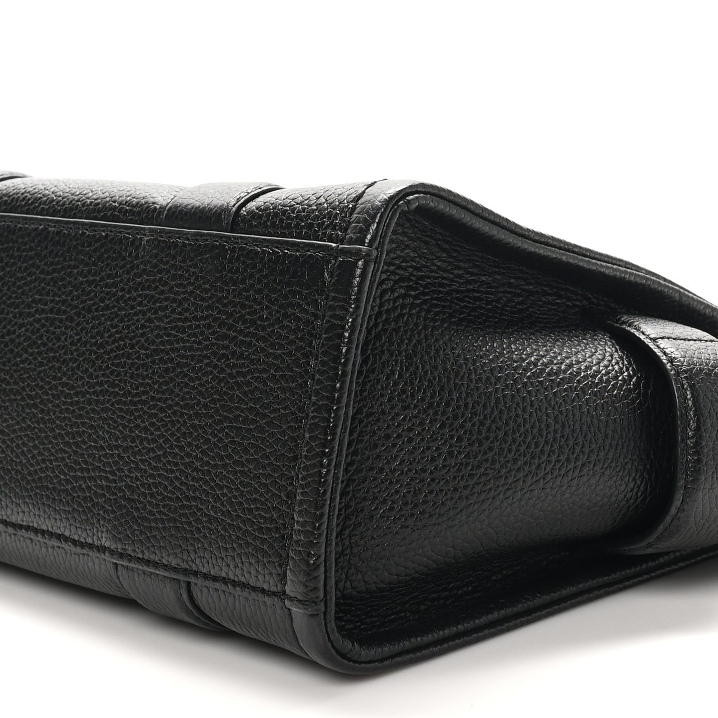 Grained Calfskin Small The Tote Bag Black