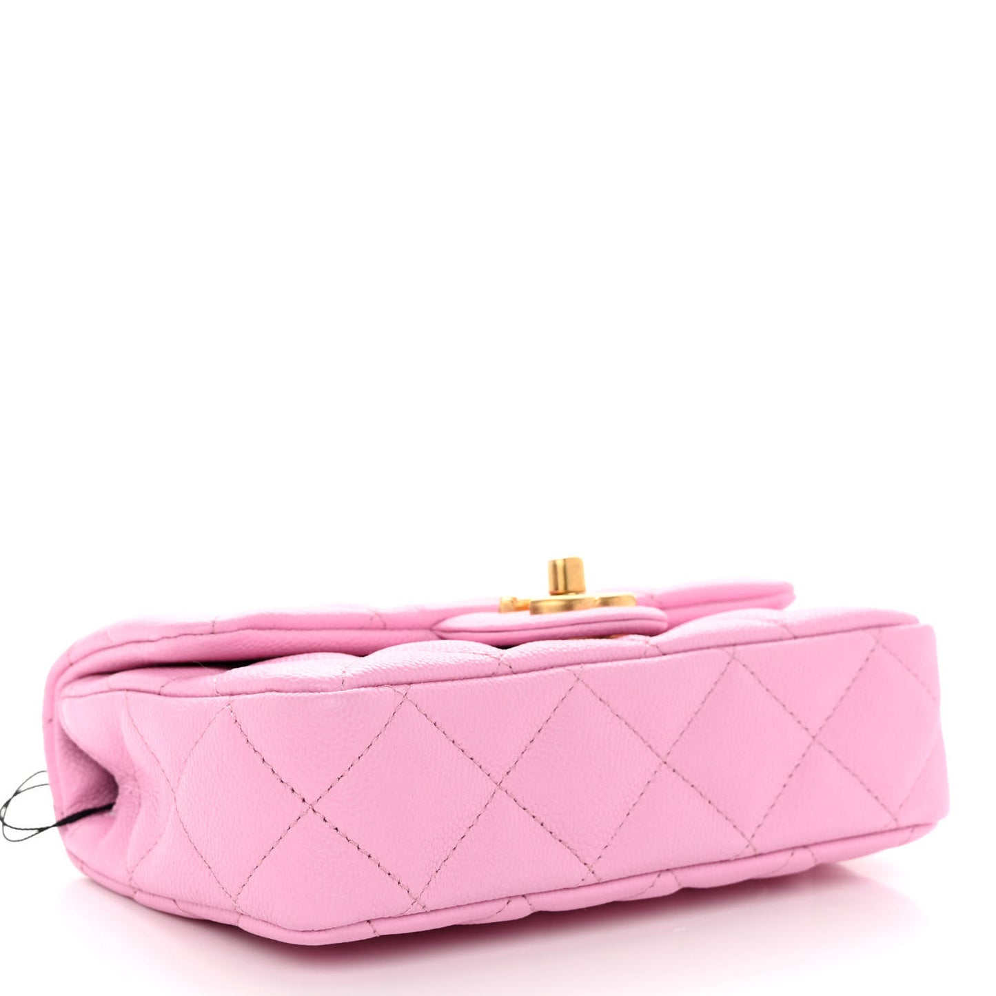 Caviar Quilted Mini Rectangular Sweetheart Flap Lilac