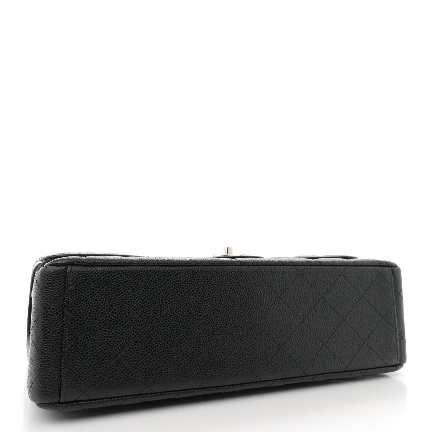 Caviar Quilted Maxi Double Flap Black
