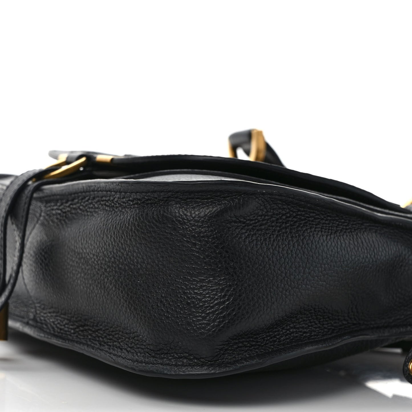 Calfskin Small Marcie Satchel Black
