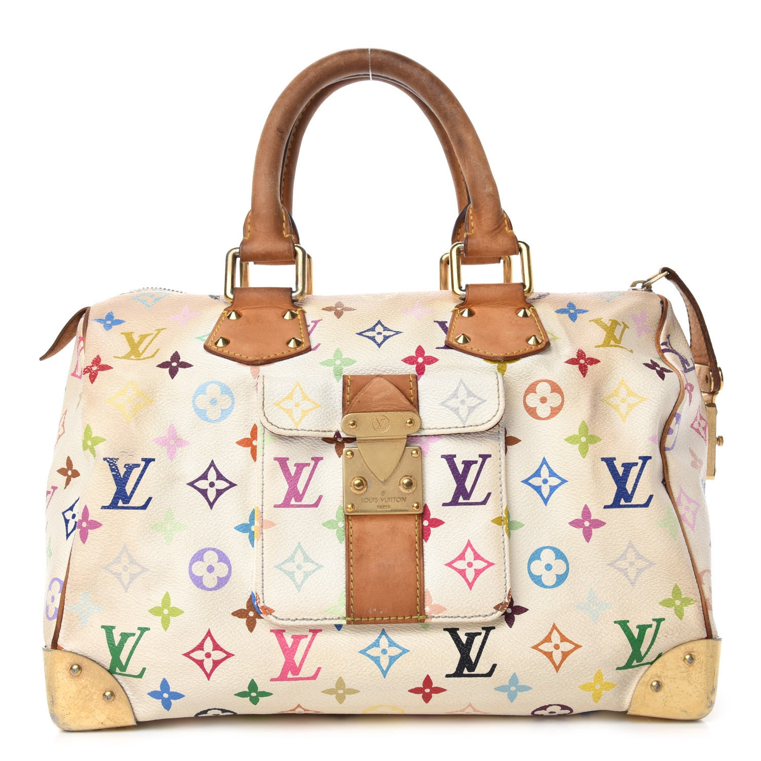 Louis Vuitton Monogram Multicolor Speedy 30 White 1 of 14
