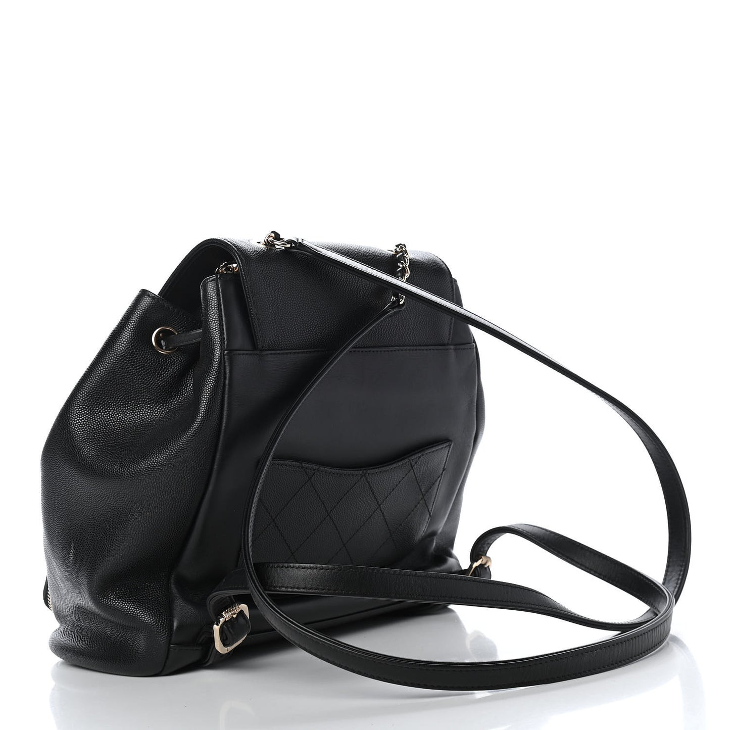 Caviar Quilted Business Affinity Backpack Black