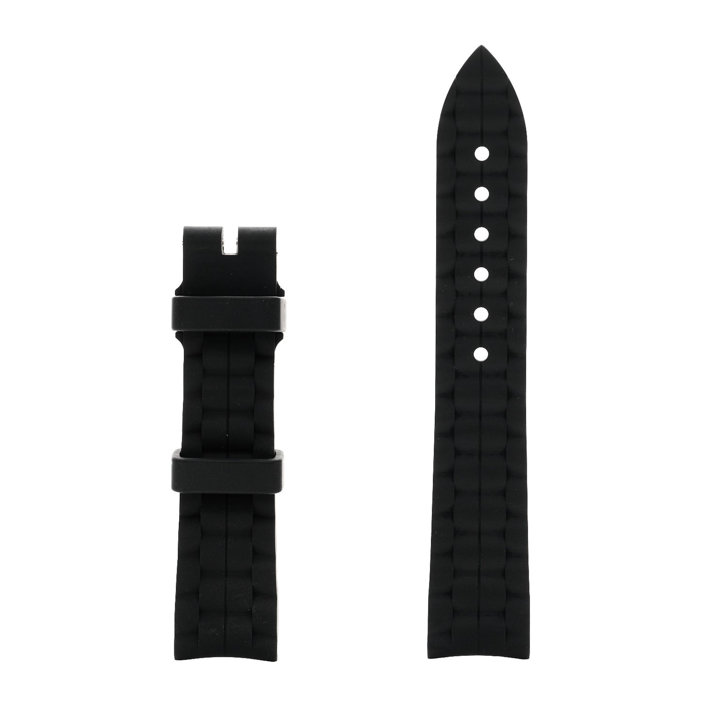 Stainless Steel Rubber 5 Diamond 36mm Happy Sport Quartz Watch White