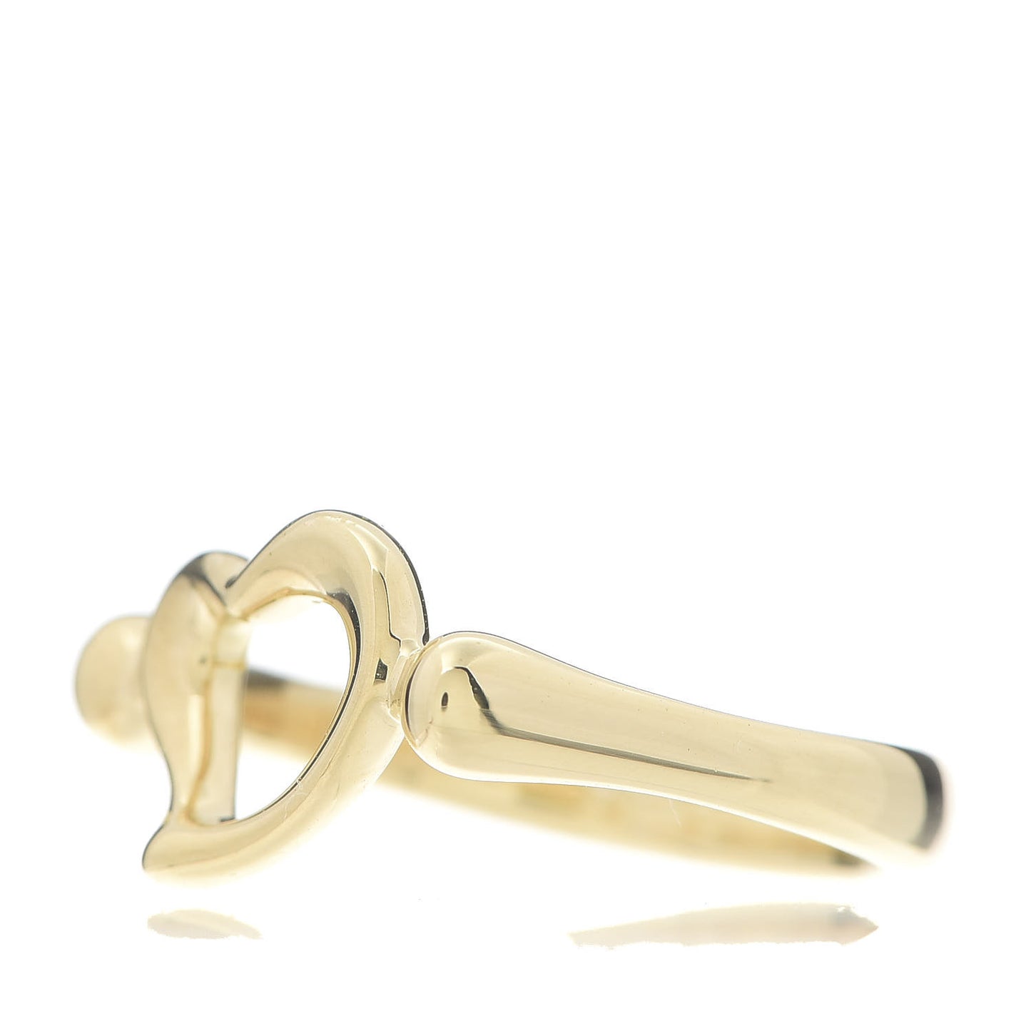 18K Yellow Gold Mini Elsa Peretti Open Heart Ring 47 4