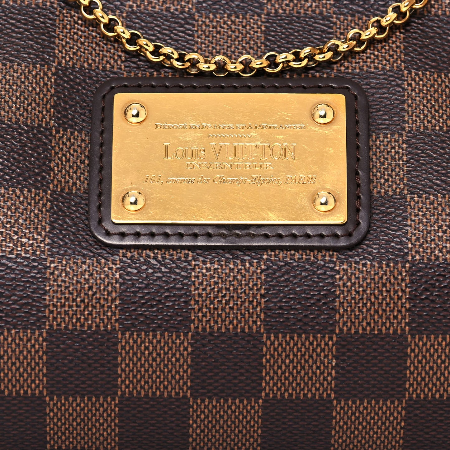 Damier Ebene Eva Clutch