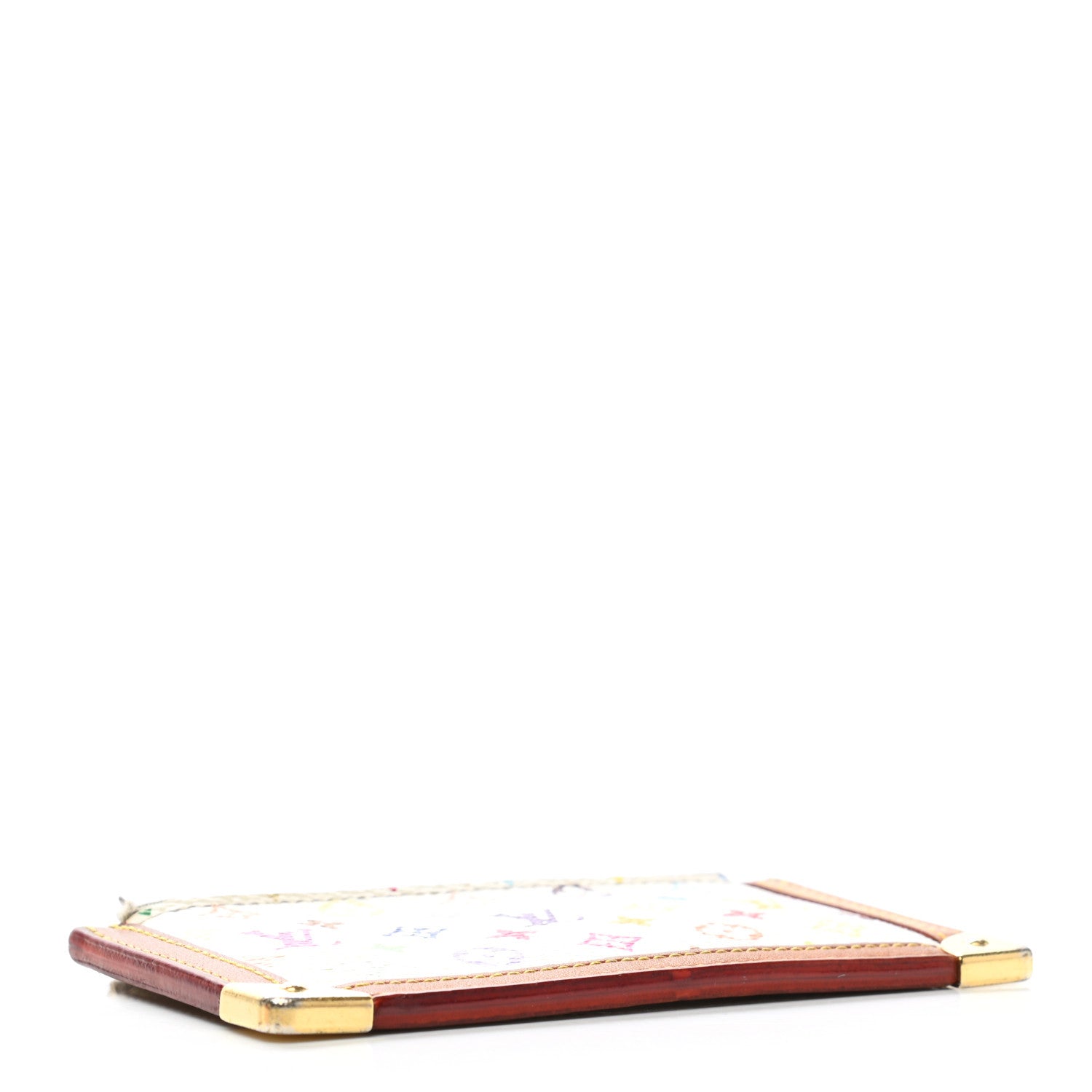 Louis Vuitton Monogram Multicolor Key Pouch White 4 of 8