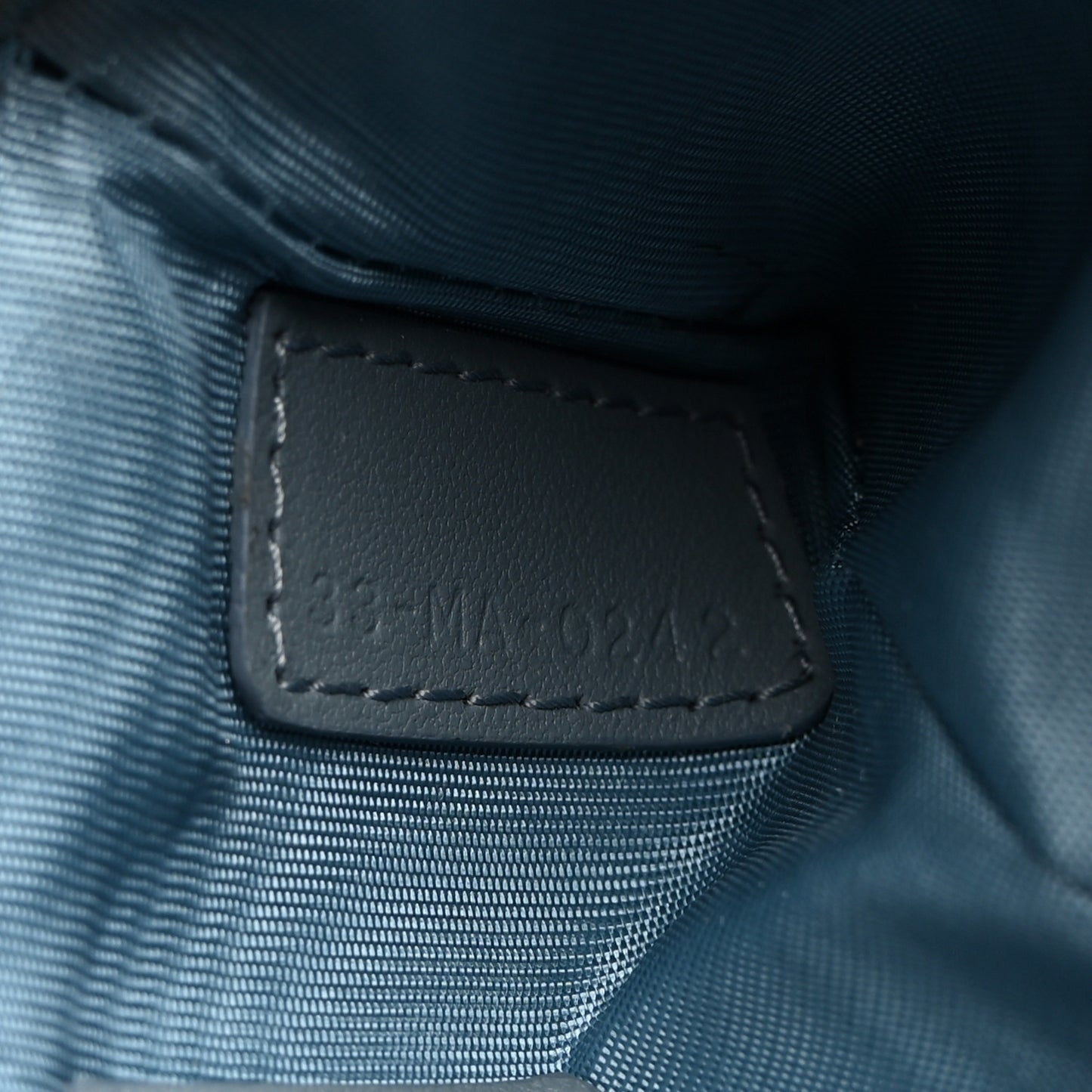 Lambskin Cannage Lady Dior Zipped Key Case Cloud Blue