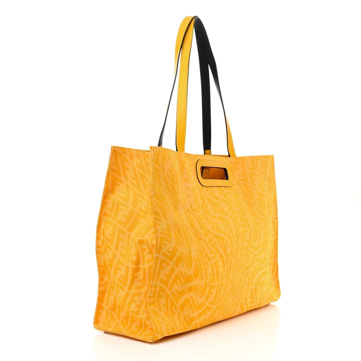 X SARAH COLEMAN Fabric Jacquard Vitello Grace Light FF Vertigo East West Shopper Tote Mimosa