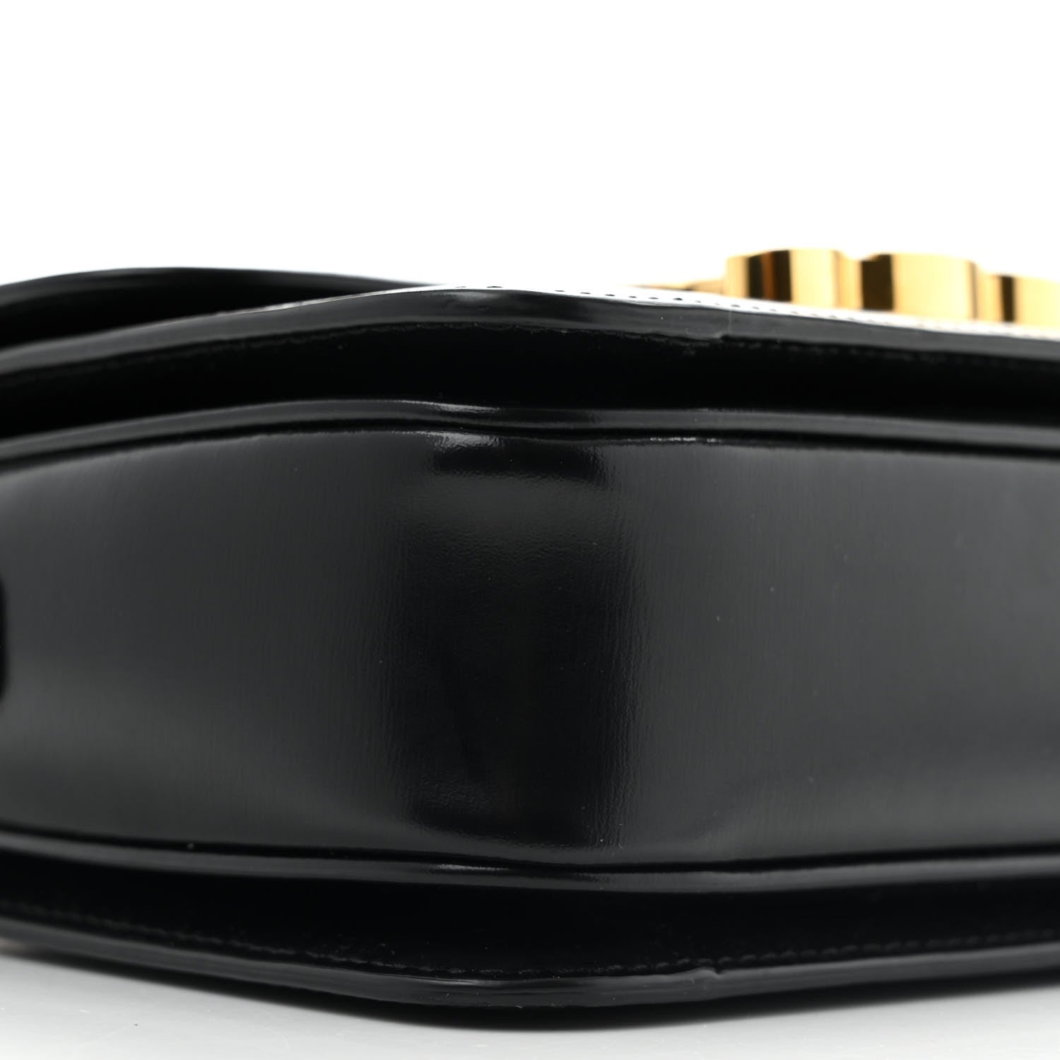 Celine Shiny Calfskin Teen Triomphe Black 10 of 12