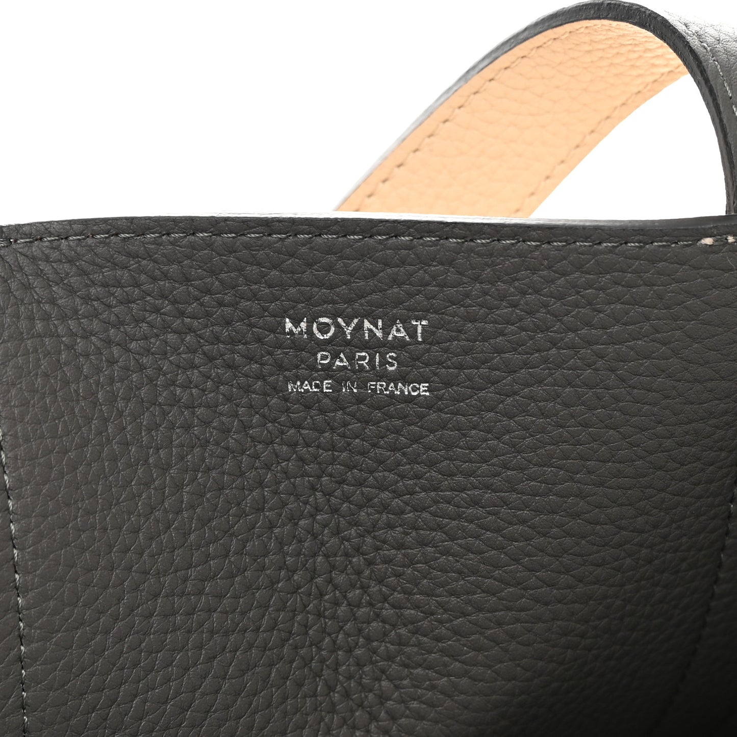Taurillon Gex Calfskin Duo Reversible Tote Greige Zinc