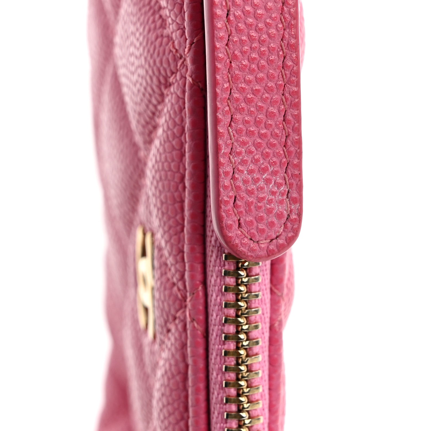 Chanel Caviar Quilted Small Cosmetic Case Pink 11 of 12