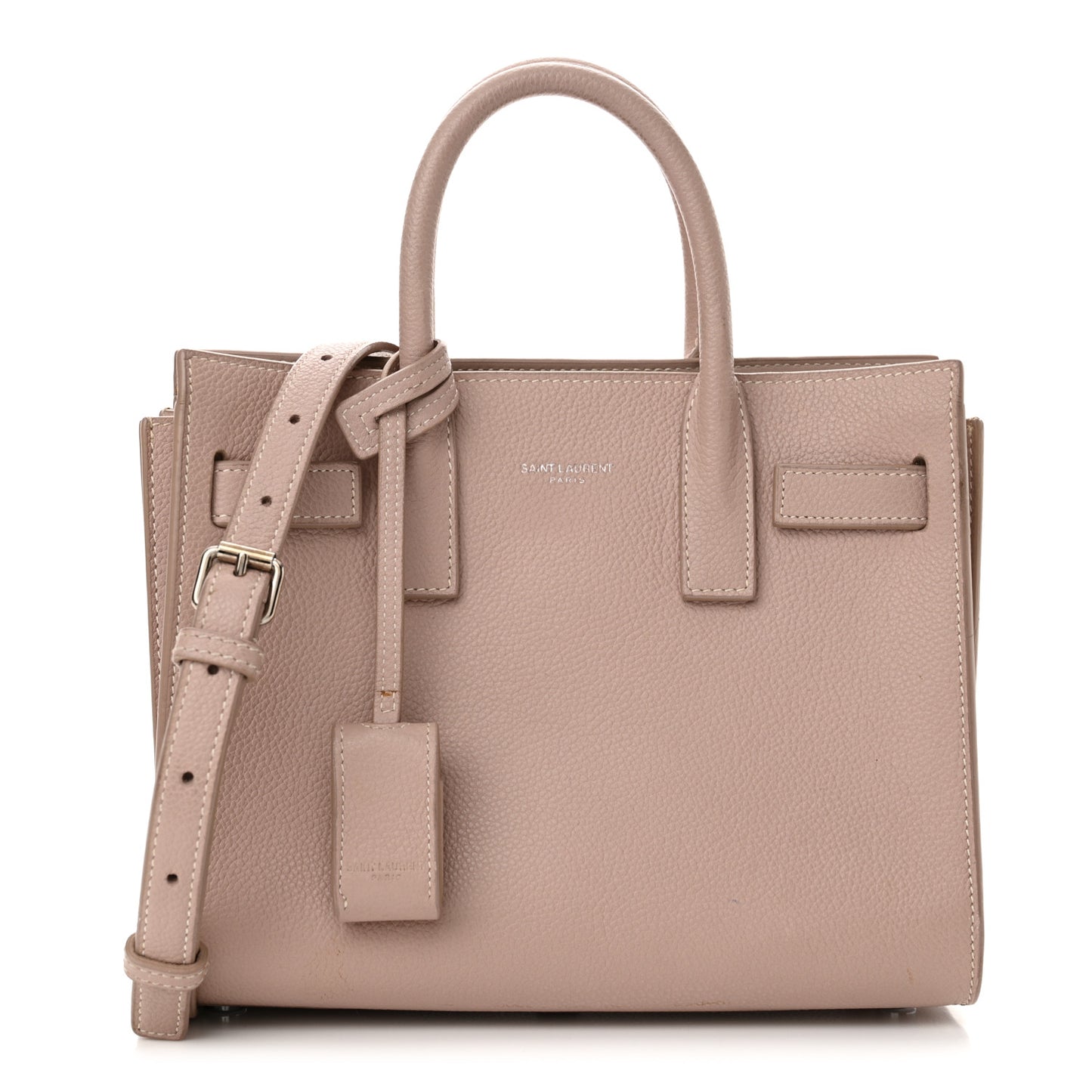 Grained Calfskin Nano Sac De Jour Antique Rose