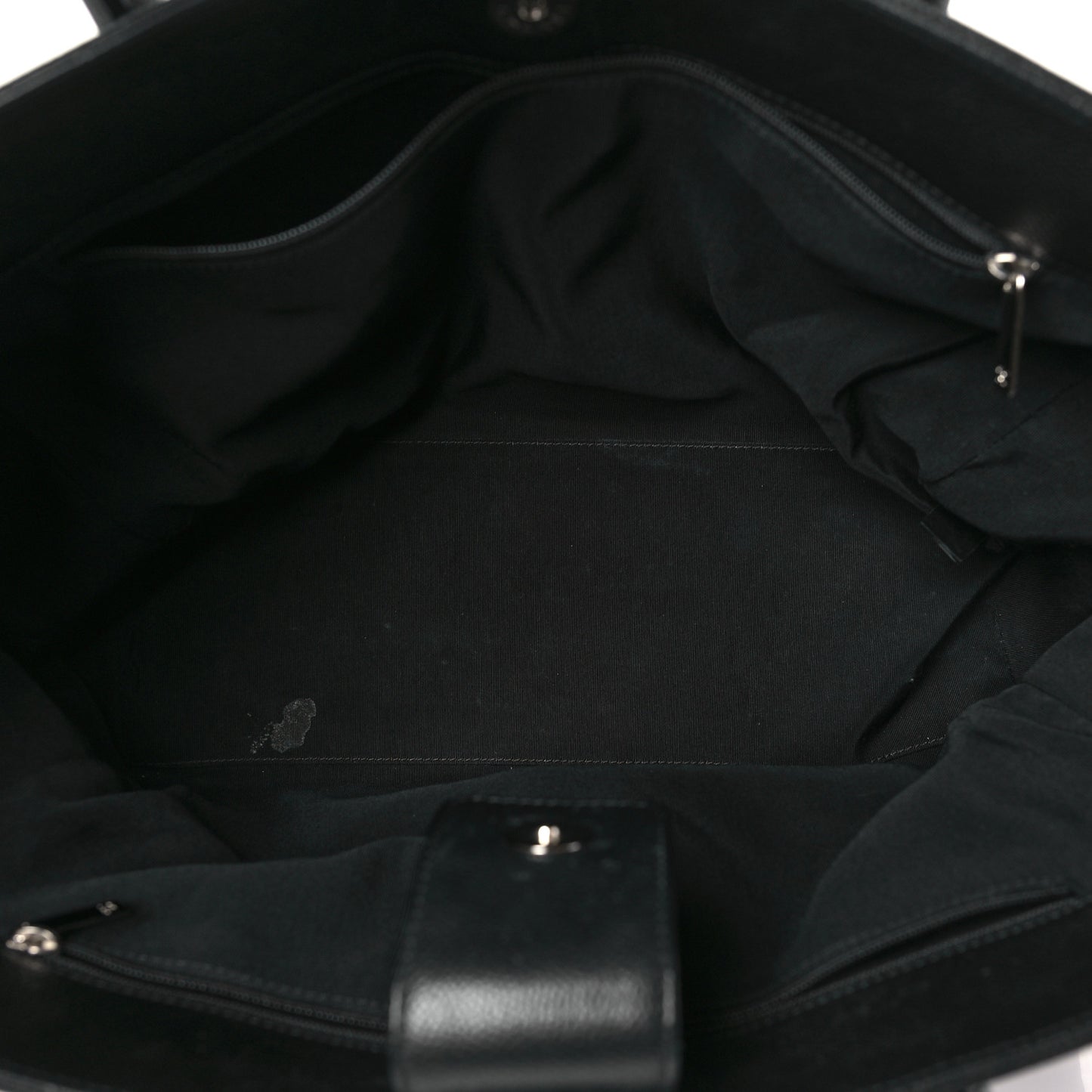 Calfskin Cerf Executive Shopper Tote Black