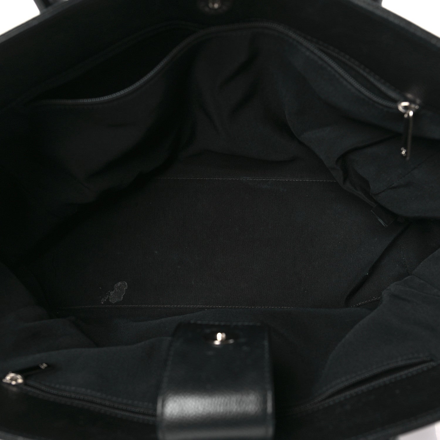 Chanel Calfskin Cerf Executive Shopper Tote Black 6 of 12