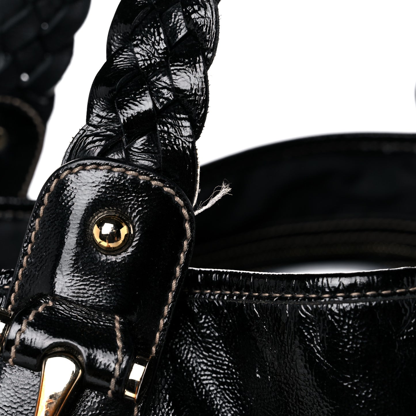 Patent Medium Pelham Shoulder Bag Black