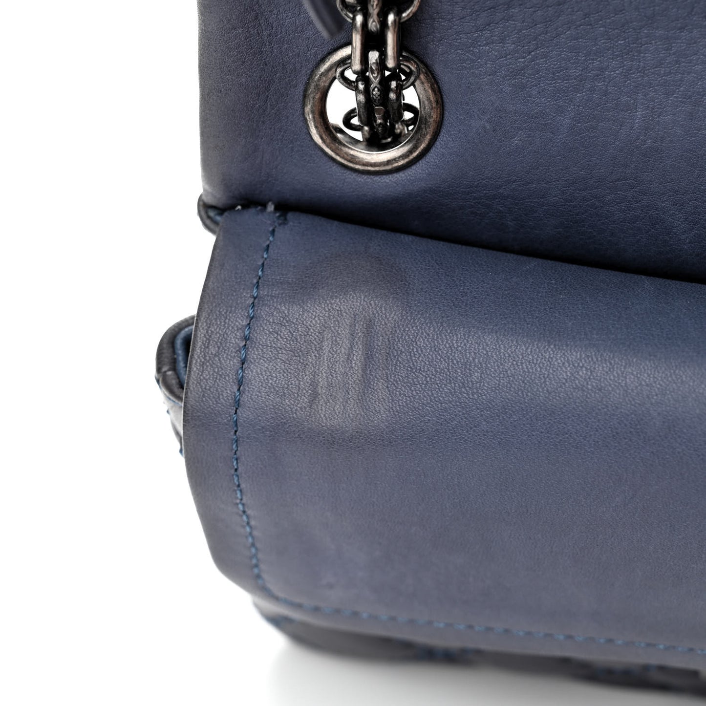 Aged Calfskin Quilted 2.55 Reissue Mini Flap Navy