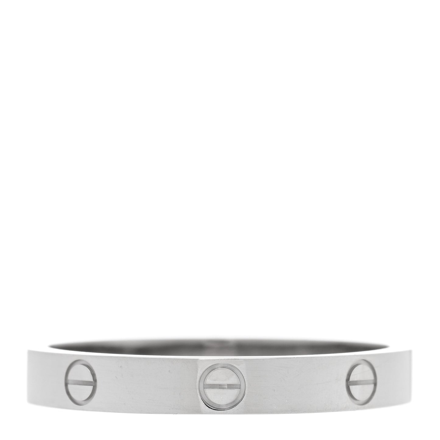 18K White Gold 3.5mm LOVE Wedding Band Ring 70 13