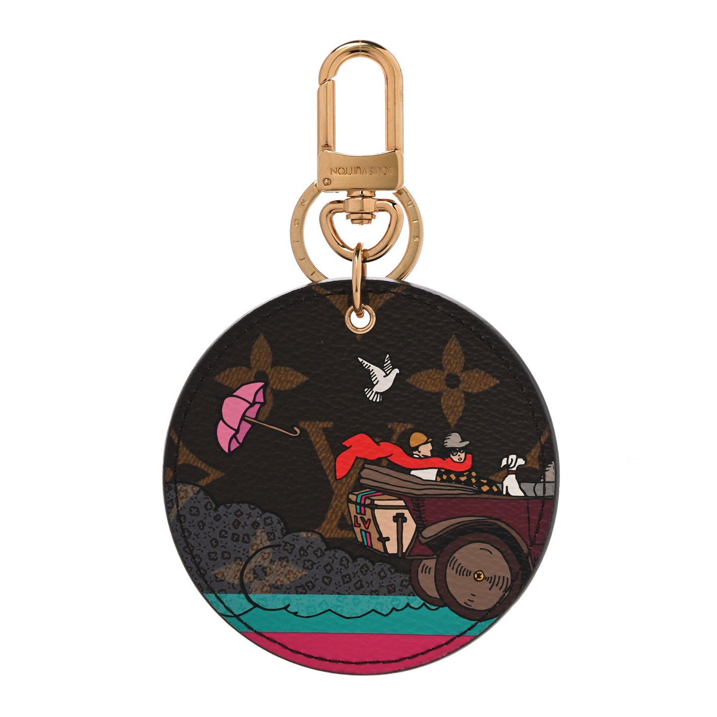 Monogram 2015 Christmas Animation Bag Charm Key Ring