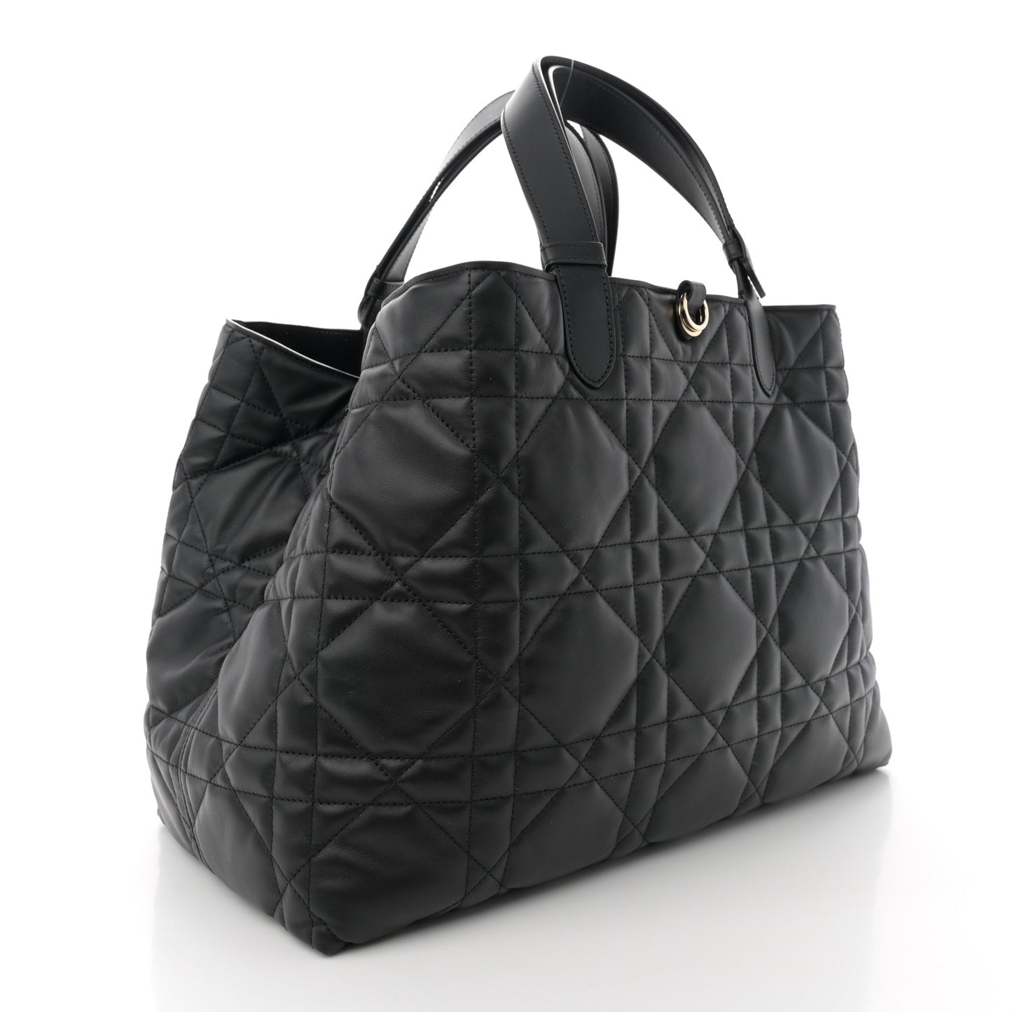 Calfskin Macrocannage Large Toujours Black