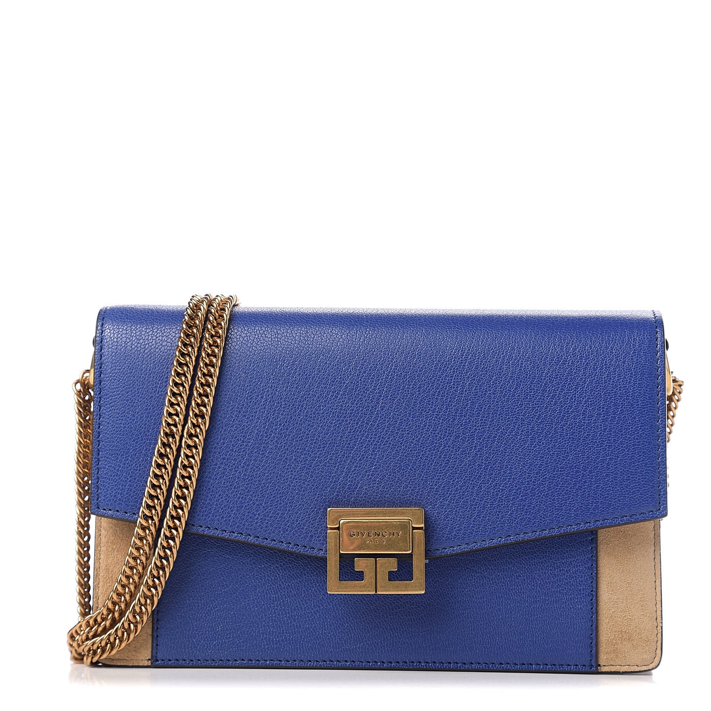 Goatskin Suede GV3 Mini Chain Bag Midnight Blue