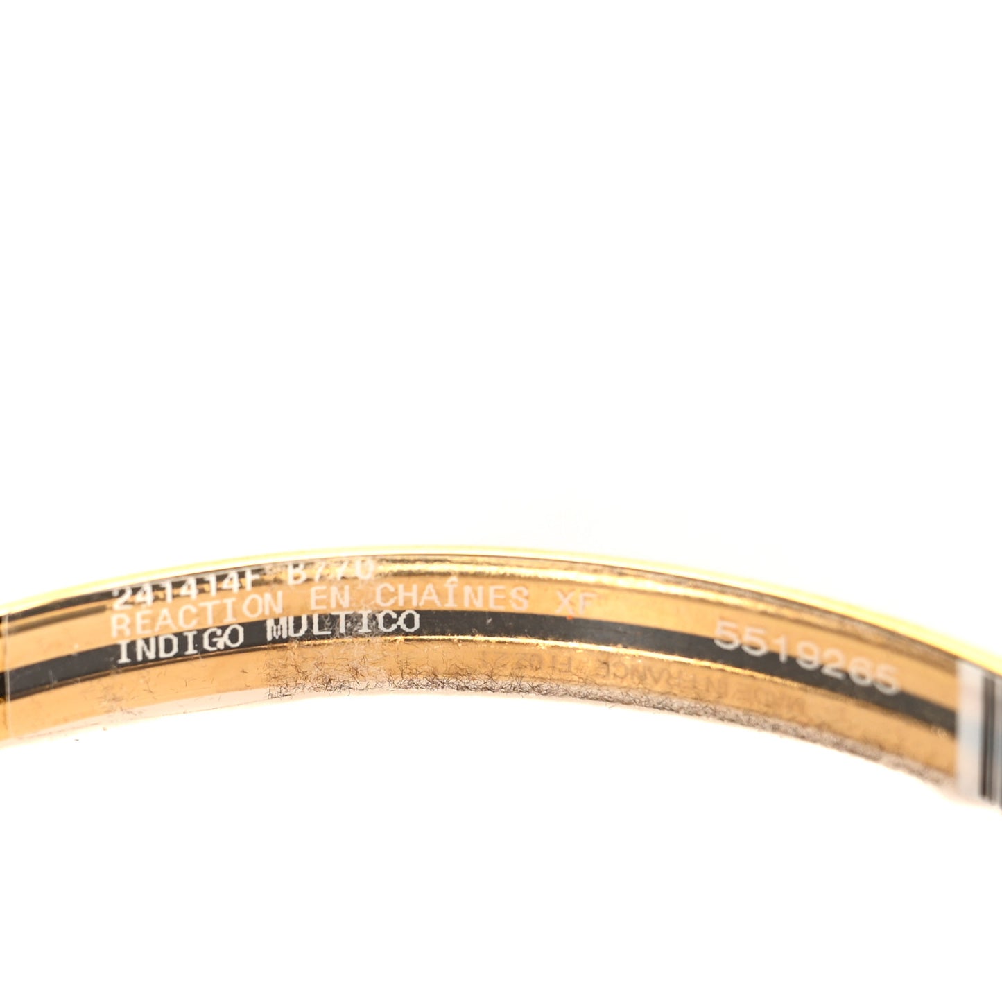 Enamel Printed Reaction En Chaines Extra Narrow Bracelet 70 Indigo Multicolor