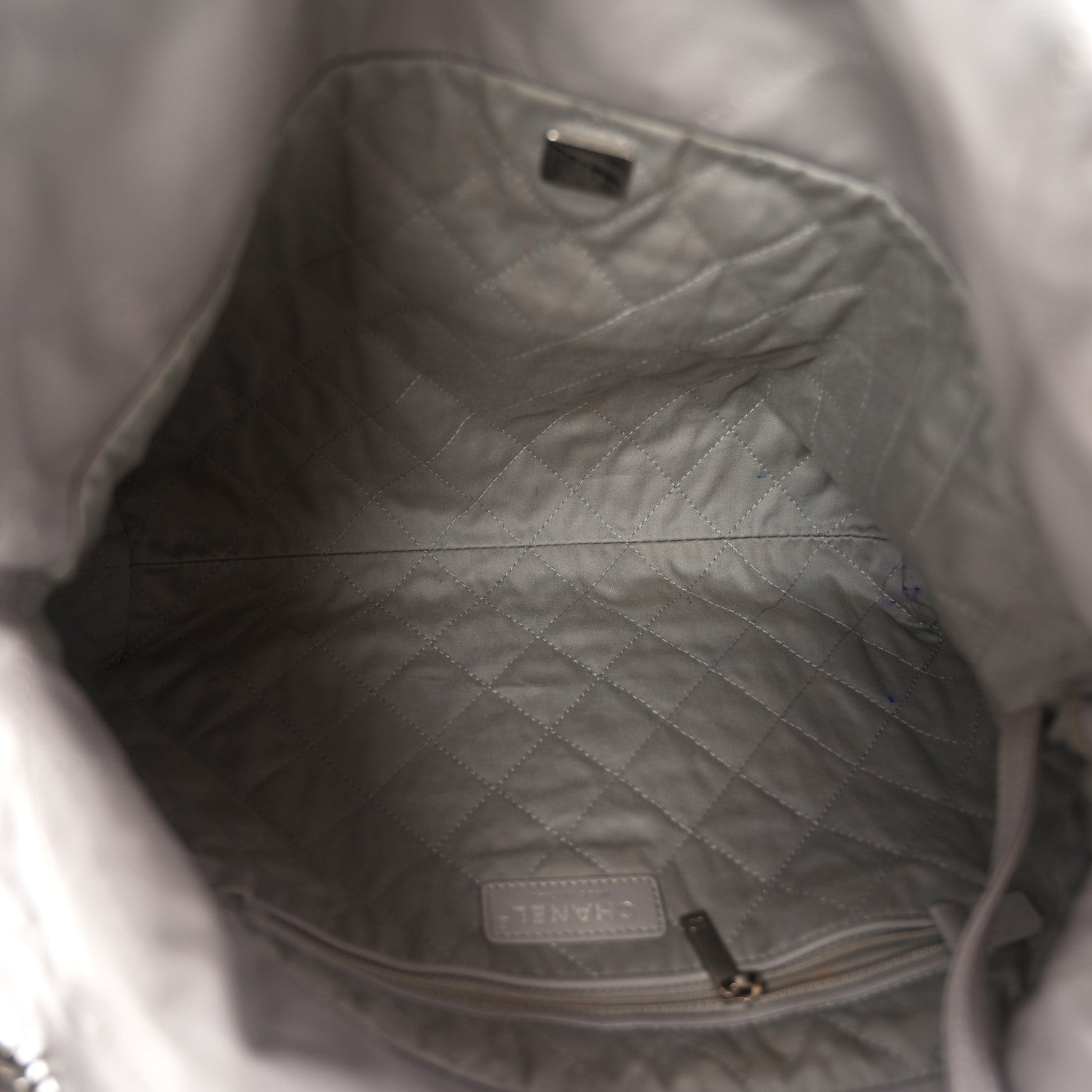 Chanel Shiny Calfskin Quilted Small Chanel 22 Grey 6 of 15